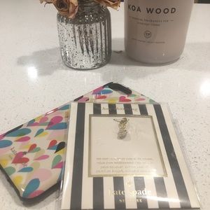 Kate Spade iPhone 6s/7 plus case and charm